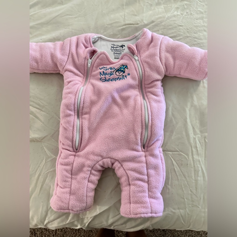 Baby Merlin’s Magic Sleepsuit Pink Small